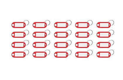 Kľúčenky pre jednoduchú identifikáciu – 100 ks, farebné