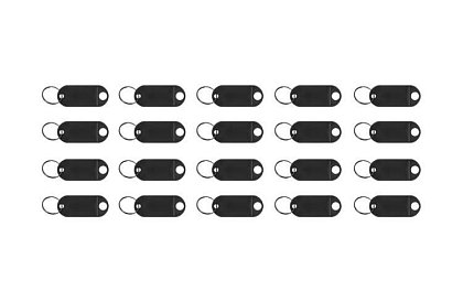 Kľúčenky pre jednoduchú identifikáciu – 100 ks, farebné