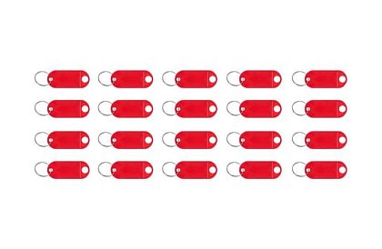 Kľúčenky pre jednoduchú identifikáciu – 100 ks, farebné