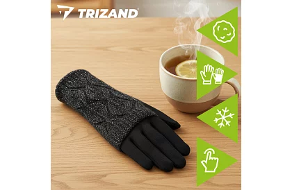 Dotykové rukavice - čierne