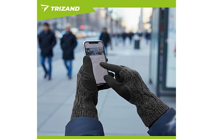 Dotykové rukavice - čierne