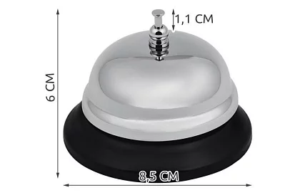 Recepčný zvonček – strieborný