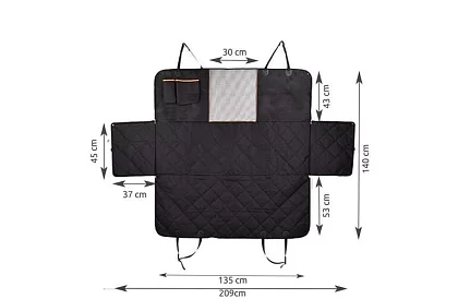 Ochranná plachta na zadné sedadlá auta