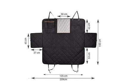 Ochranná plachta na zadné sedadlá auta