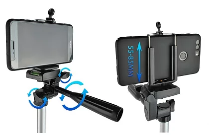 Stativ na telefón, fotoaparát a digitálne zariadenia – stabilný a prenosný - sada