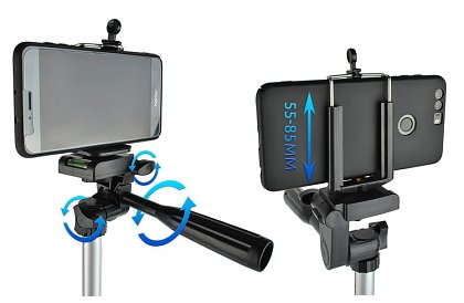 Stativ na telefón, fotoaparát a digitálne zariadenia – stabilný a prenosný - sada