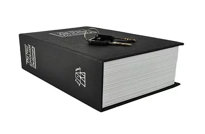 Trezor – krabička ukrytá v knihe 18 × 11,5 cm