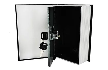 Trezor – krabička ukrytá v knihe 18 × 11,5 cm