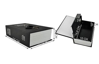 Trezor – krabička ukrytá v knihe 18 × 11,5 cm