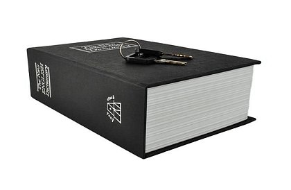 Trezor – krabička ukrytá v knihe 18 × 11,5 cm