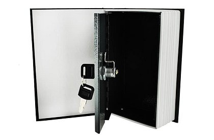 Trezor – krabička ukrytá v knihe 18 × 11,5 cm