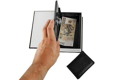 Trezor – krabička ukrytá v knihe 18 × 11,5 cm