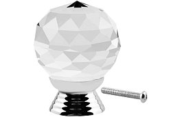 Elegantná nábytková úchytka - krištáľová