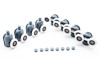 Kolečka pre posuvné dvere sprchových kútov – 8 ks. KK9646