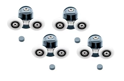 Kolečka pre posuvné dvere sprchových kútov – 8 ks. KK9646