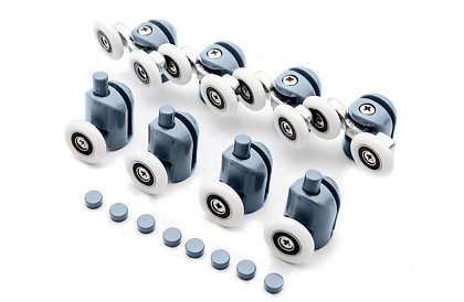 Kolečka pre posuvné dvere sprchových kútov – 8 ks. KK9646