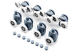 Kolečka pre posuvné dvere sprchových kútov – 8 ks. KK9646