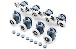 Kolečka pre posuvné dvere sprchových kútov – 8 ks. KK9646