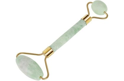 Masážny valček z jadeitu na tvár + gua sha doska