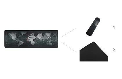 Podložka pod myš a klávesnicu XXL - Šedá