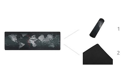 Podložka pod myš a klávesnicu XXL - Šedá