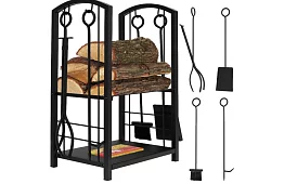 Stojan na drevo k krbu s príslušenstvom PK011