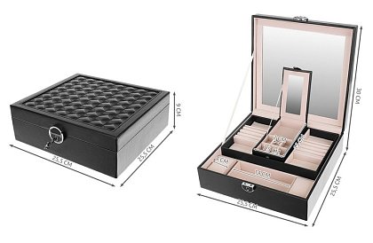 Šperkovnica na kľúč BEAUTYLUSHH – Čierna