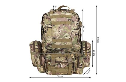 Veľký CAMO vojenský batoh TRIZAND – 45 l