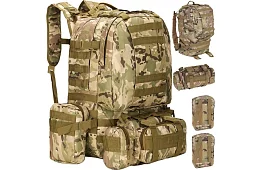 Veľký CAMO vojenský batoh TRIZAND – 45 l