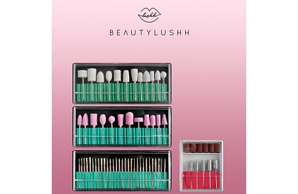 Profesionálna sada nadstavcov a rezákov pre manikúru a pedikúru