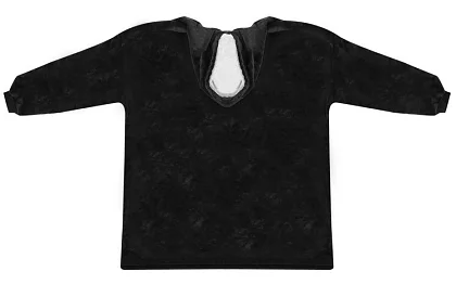 Oversize teplá mikina – čierna