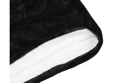 Oversize teplá mikina – čierna