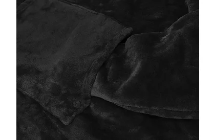 Oversize teplá mikina – čierna