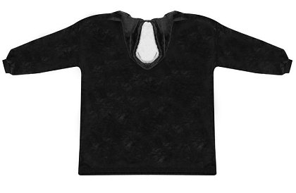 Oversize teplá mikina – čierna