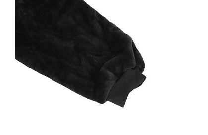 Oversize teplá mikina – čierna