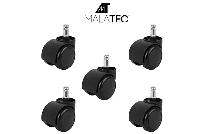 Náhradné kolieska pre kancelárske stoličky – 5 ks