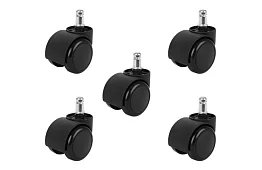 Náhradné kolieska pre kancelárske stoličky – 5 ks