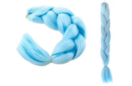 Syntetické ombre copy na vlasy - modré