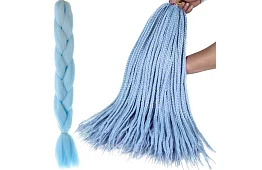 Syntetické ombre copy na vlasy - modré