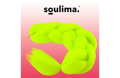 Syntetické ombre copy na vlasy - neonové