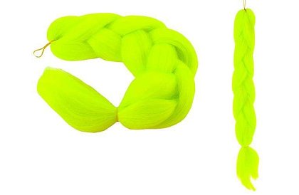 Syntetické ombre copy na vlasy - neonové