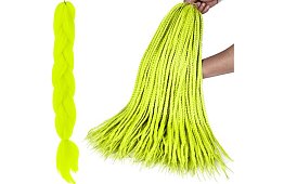 Syntetické ombre copy na vlasy - neonové