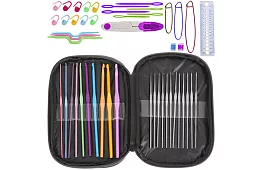 Háčkovací súprava – 50 dielny kreatívny set v puzdre