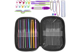 Háčkovací súprava – 50 dielny kreatívny set v puzdre