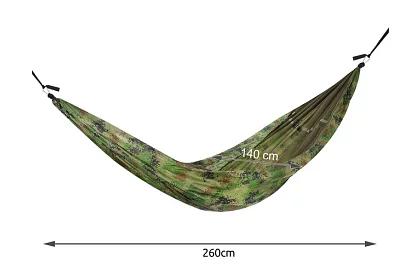 Turistická houpacia sieť Santiago Army 260x140 cm s moskytiérou