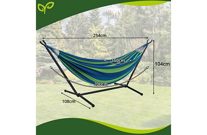 Záhradná hojdačka 200 × 150 cm s rámom