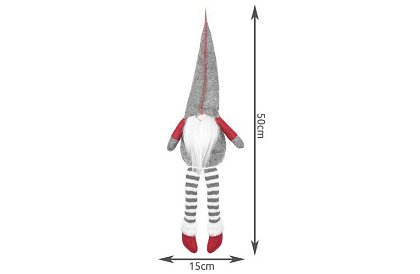 Sedící škriatok – šedý elf 50 cm