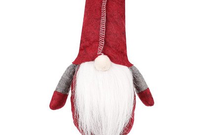 Sedící škriatok – červený elf 50 cm