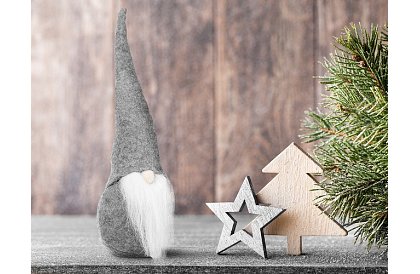 Stojaci škriatok – šedý elf 30 cm