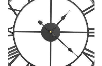 Retro nástenné hodiny - čierne